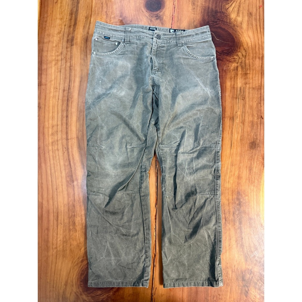 Kuhl Mens Pants RYDR 36 x 30 Hiking Outdoor Canvas Denim Cotton Straight J17
